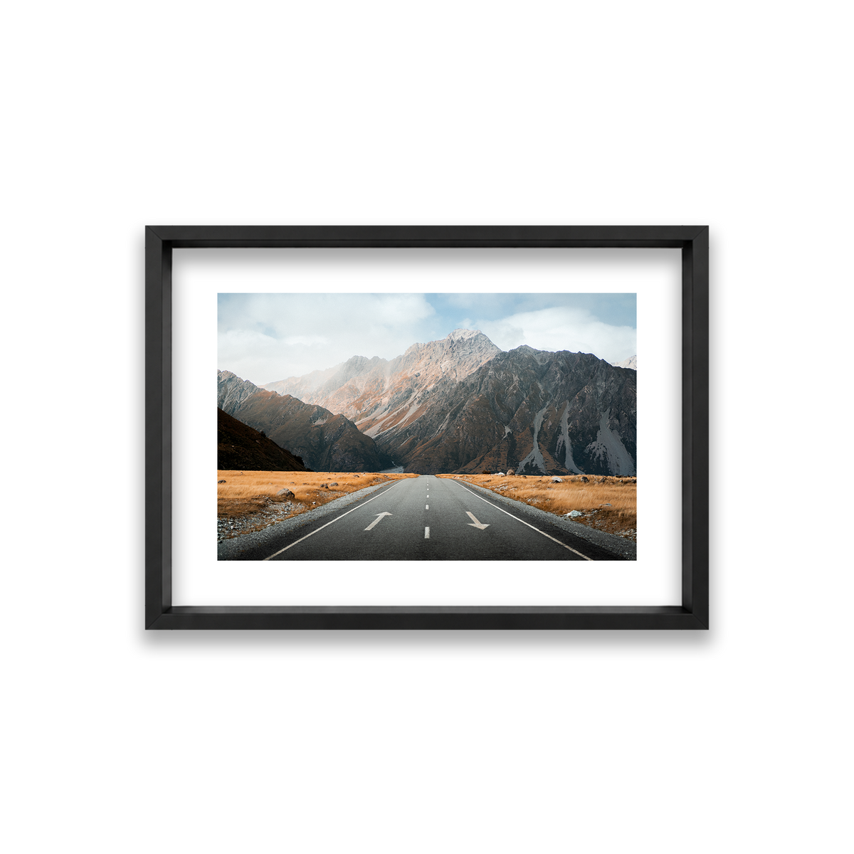 Mt Cook National Park - New Zealand — Small, Matte Black, Shadow Box