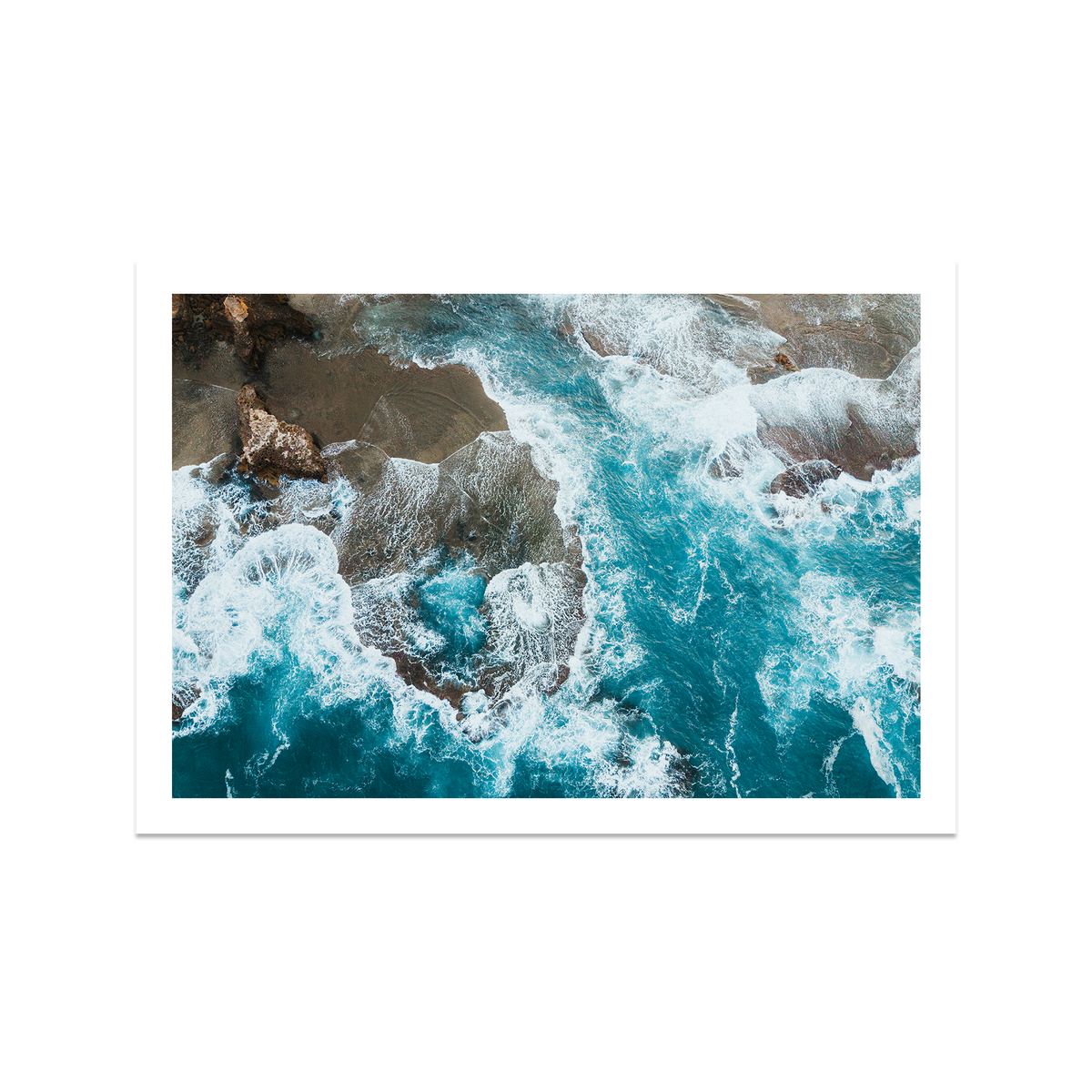 Number 16 Beach Aerial - Rye — Feature, No Frame, Print Only