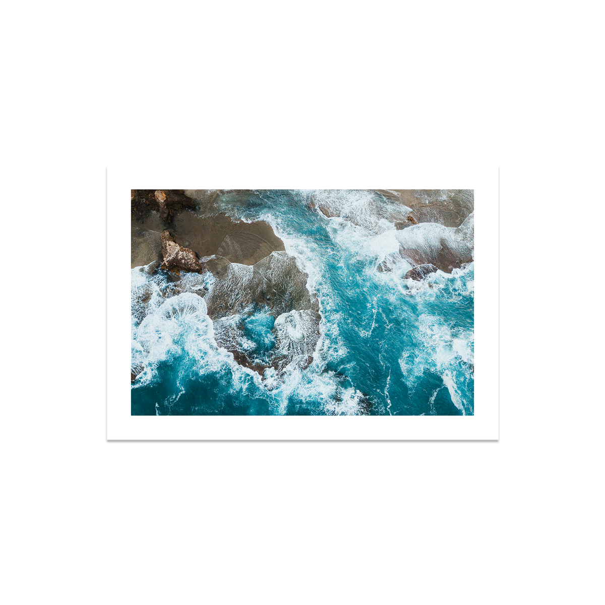 Number 16 Beach Aerial - Rye — Medium, No Frame, Print Only