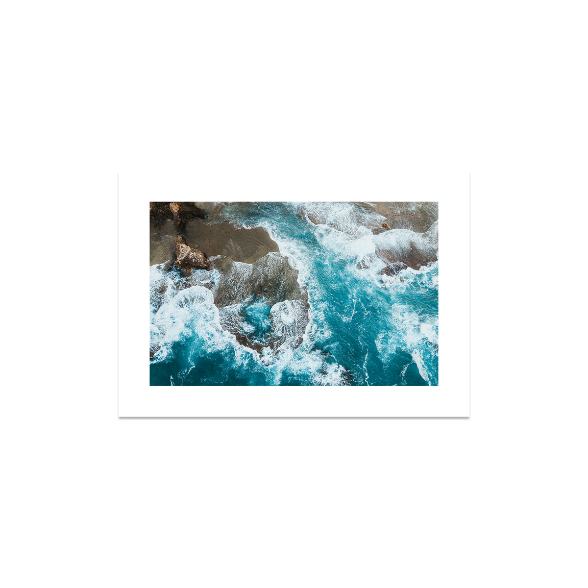 Number 16 Beach Aerial - Rye — Small, No Frame, Print Only