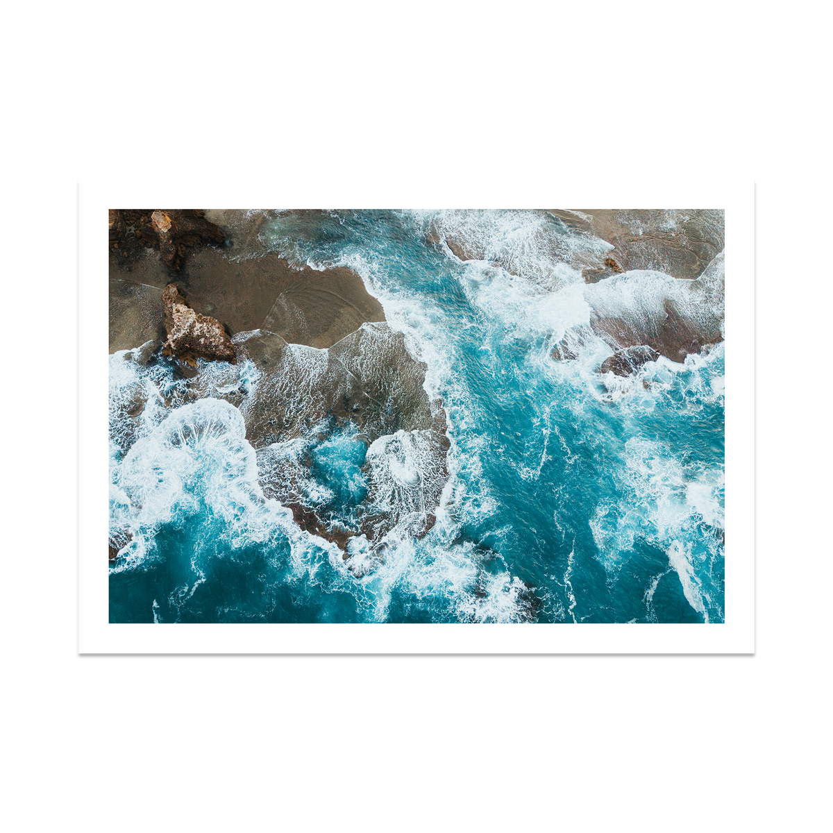 Number 16 Beach Aerial - Rye — Statement, No Frame, Print Only