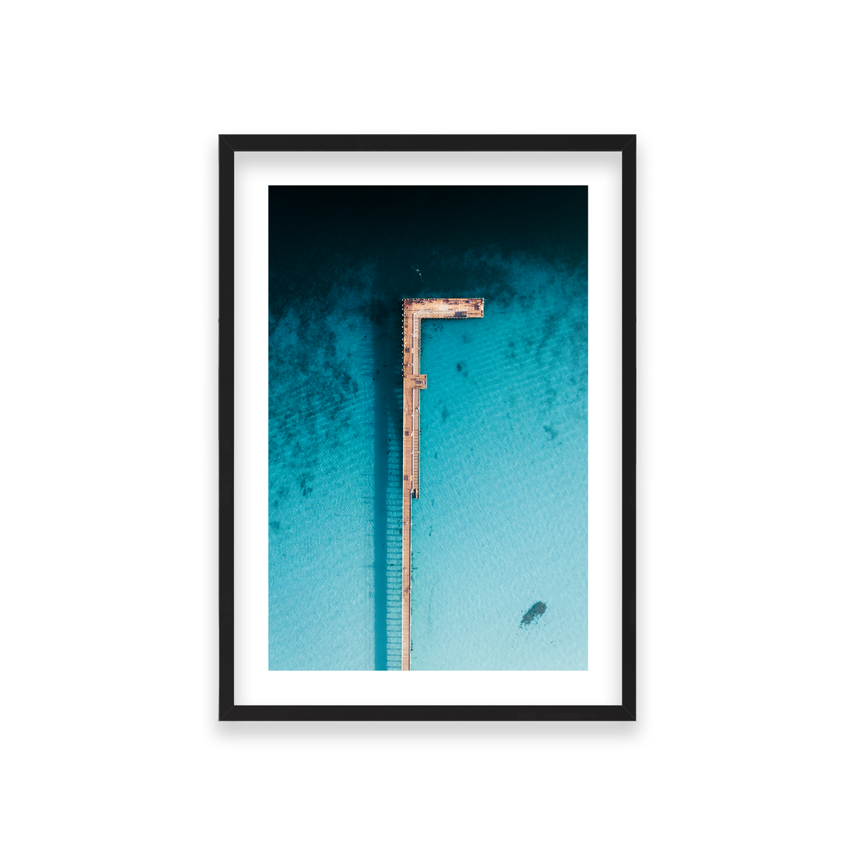 Rye Pier - Aerial — Medium, Matte Black, Classic Frame