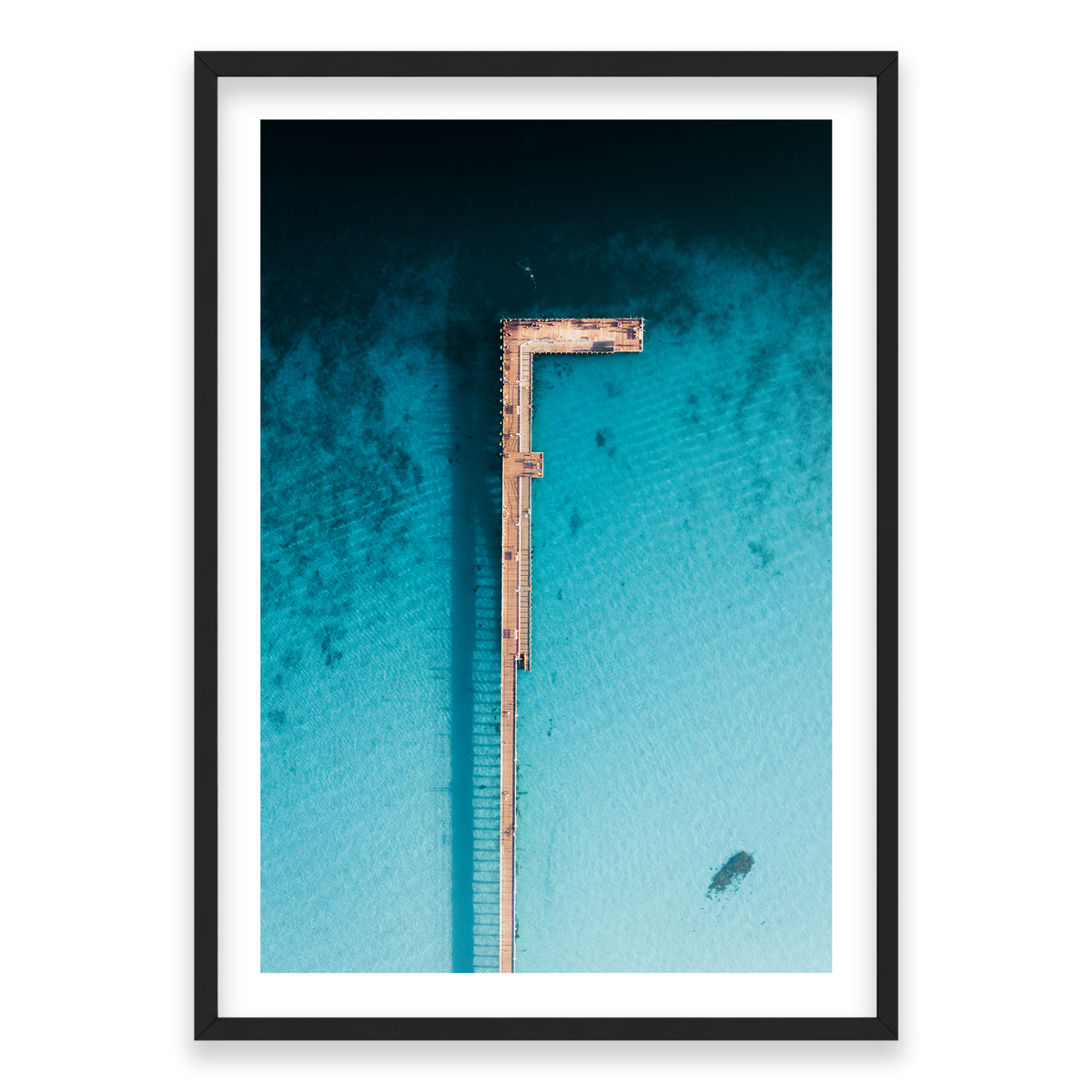 Rye Pier - Aerial — Monument, Matte Black, Classic Frame