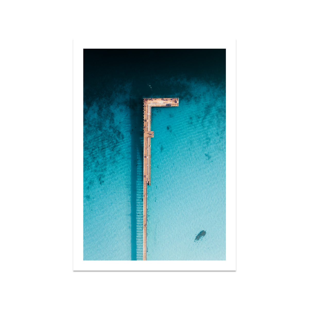 Rye Pier - Aerial — Feature, No Frame, Print Only