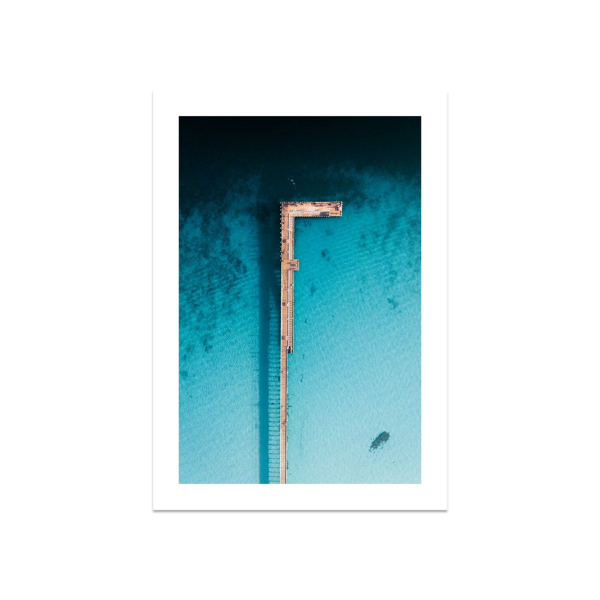 Rye Pier - Aerial — Large, No Frame, Print Only