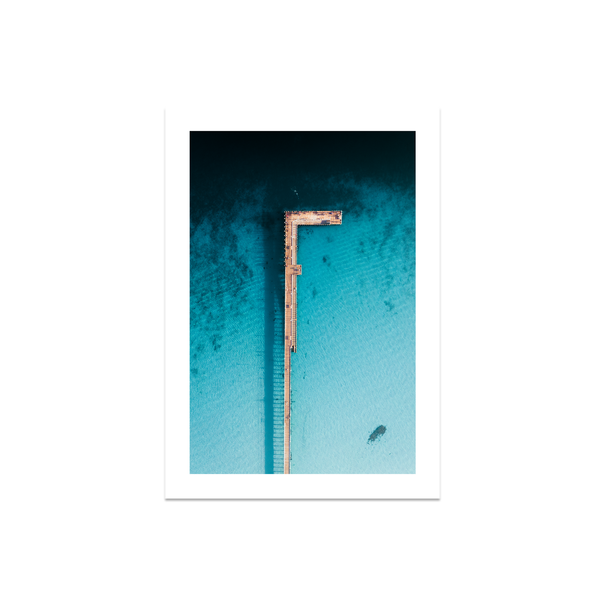 Rye Pier - Aerial — Medium, No Frame, Print Only