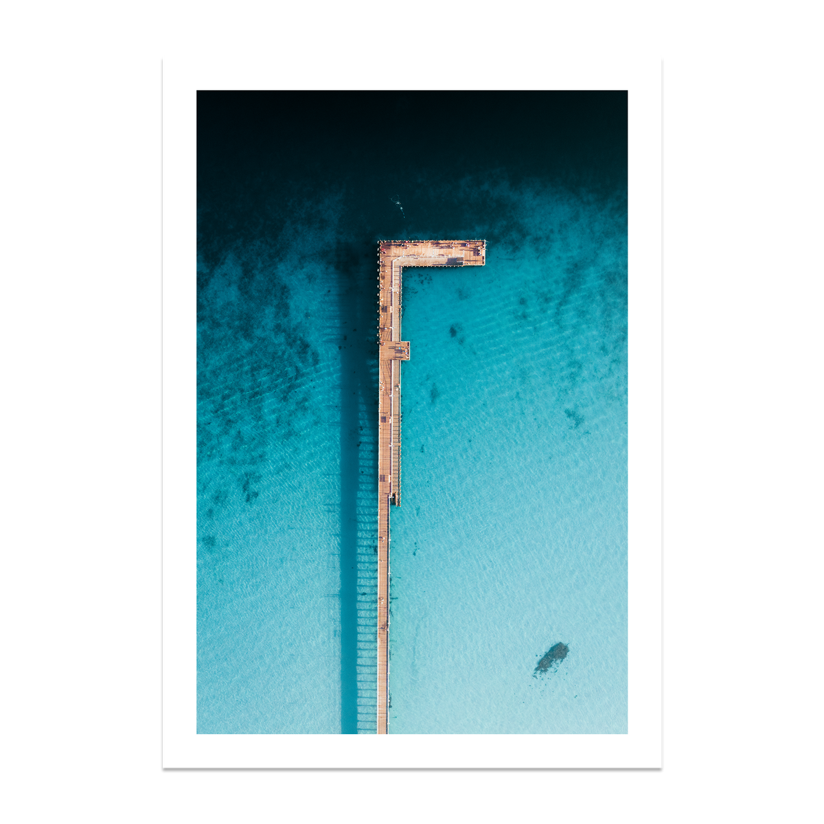 Rye Pier - Aerial — Monument, No Frame, Print Only