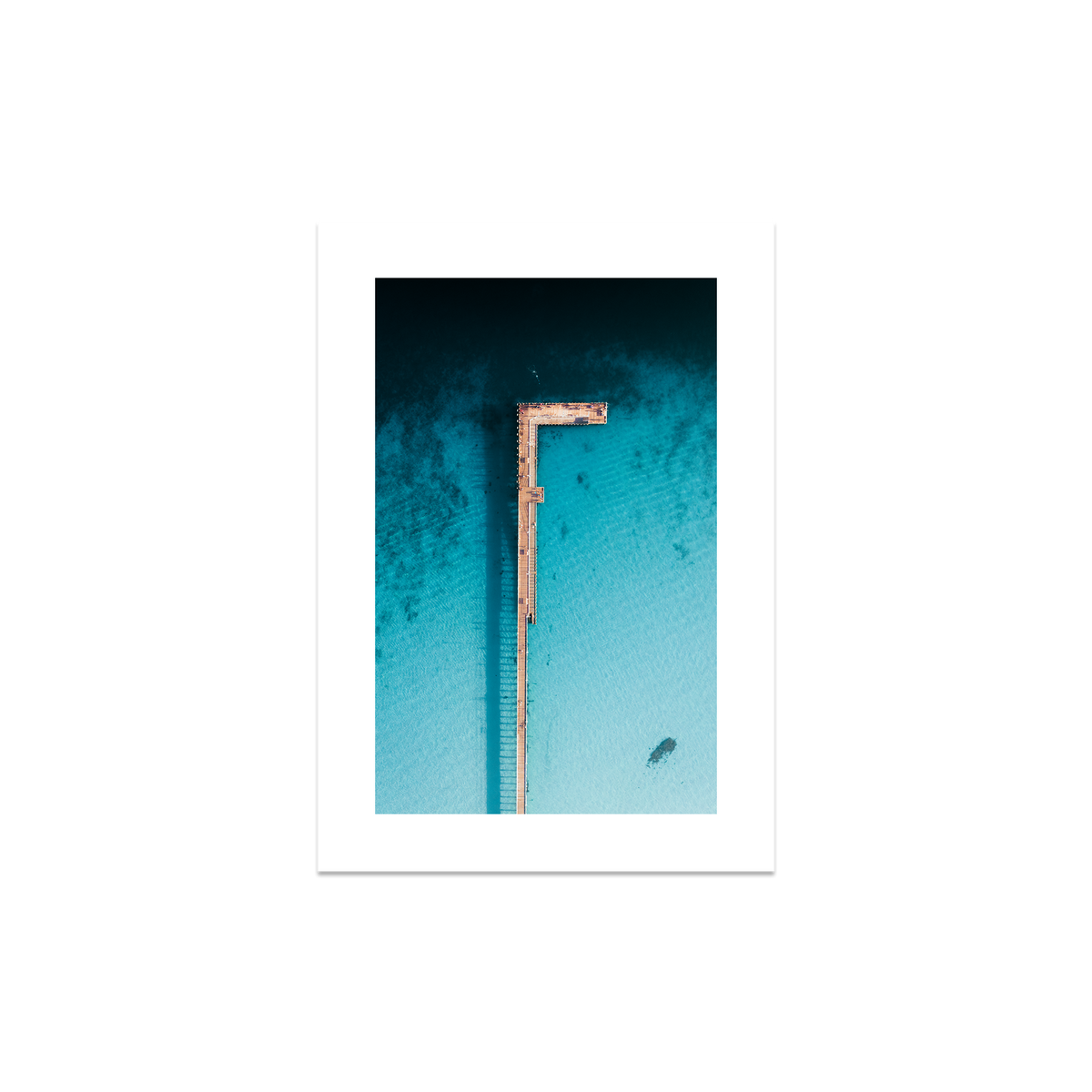 Rye Pier - Aerial — Small, No Frame, Print Only