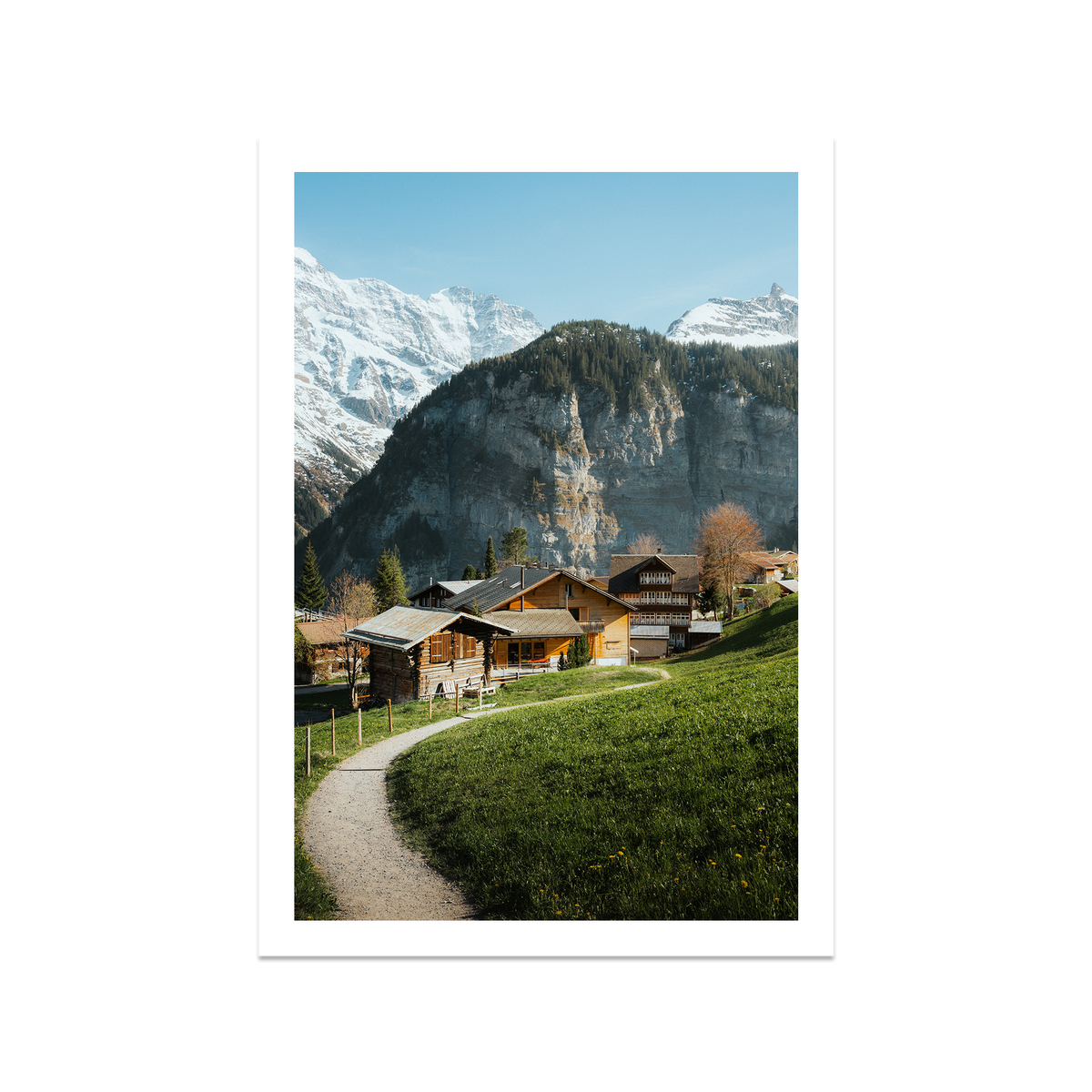 Swiss Village Living - Gimmelwald — Feature, No Frame, Print Only