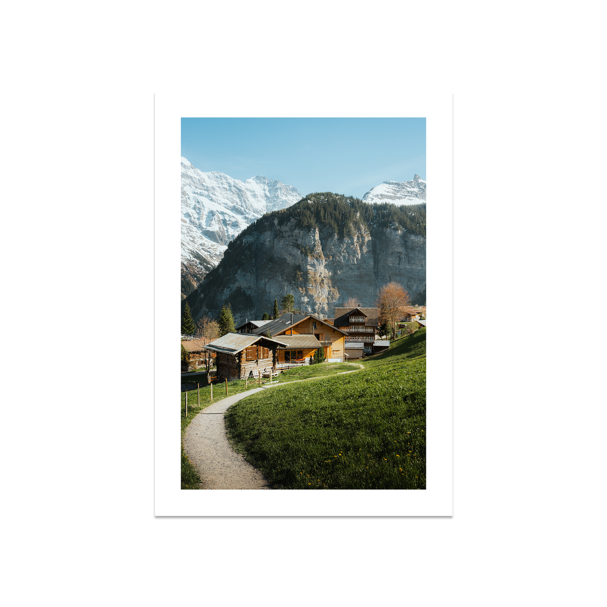 Swiss Village Living - Gimmelwald — Large, No Frame, Print Only
