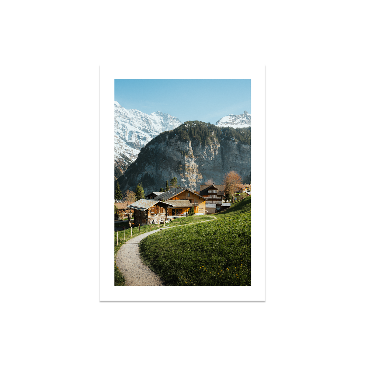 Swiss Village Living - Gimmelwald — Medium, No Frame, Print Only
