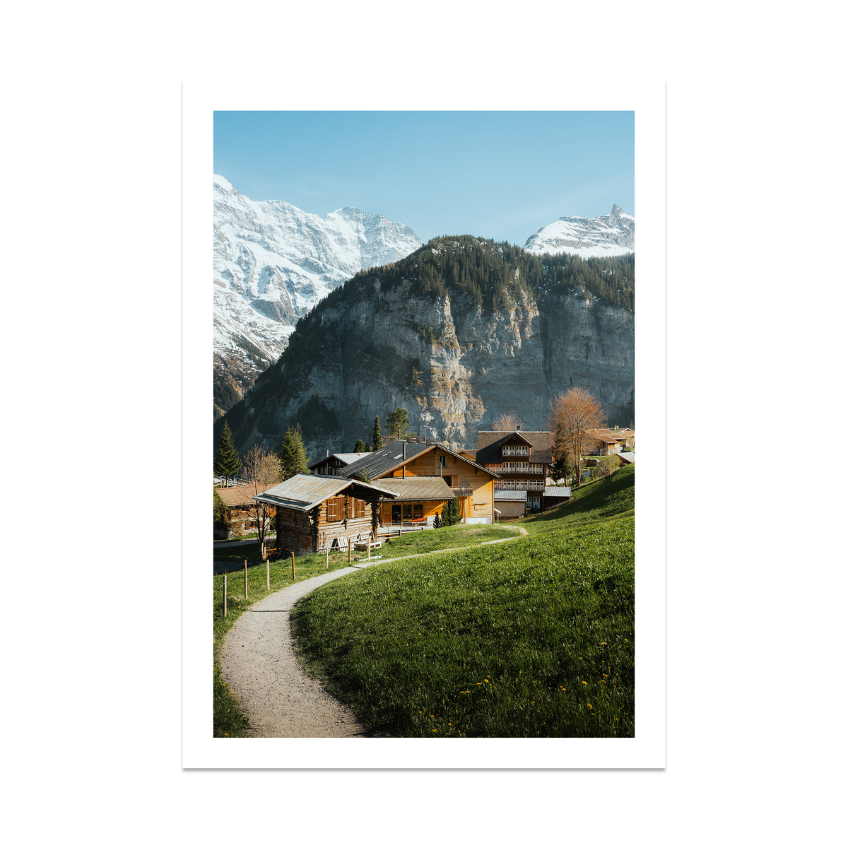 Swiss Village Living - Gimmelwald — Statement, No Frame, Print Only