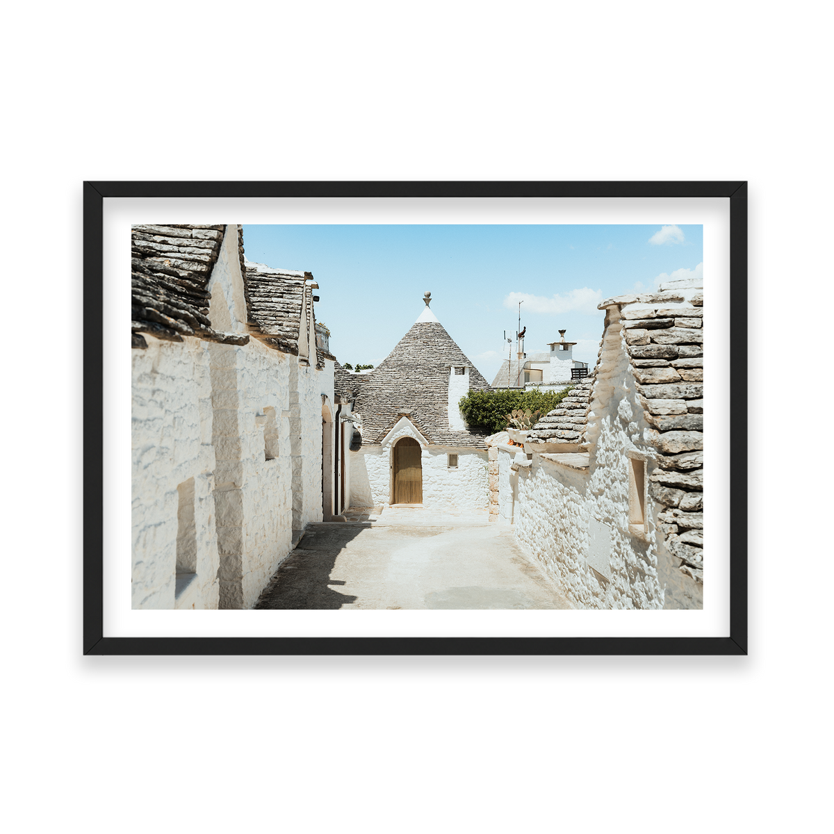 Trulli House Series 7 - Alberobello — Feature, Matte Black, Classic Frame