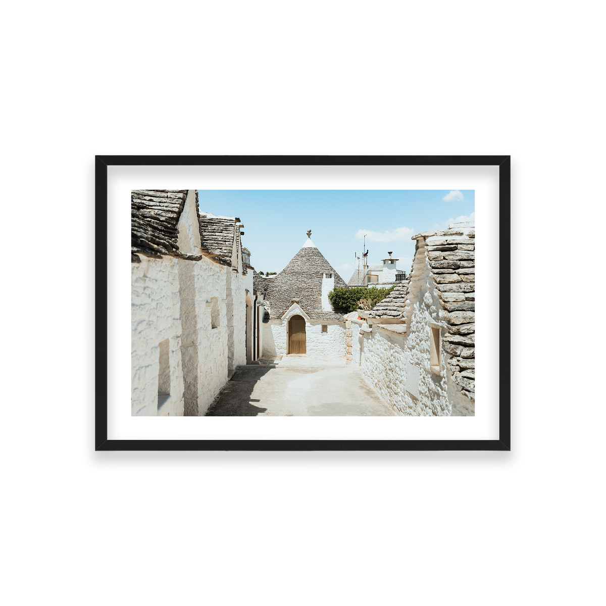 Trulli House Series 7 - Alberobello — Medium, Matte Black, Classic Frame