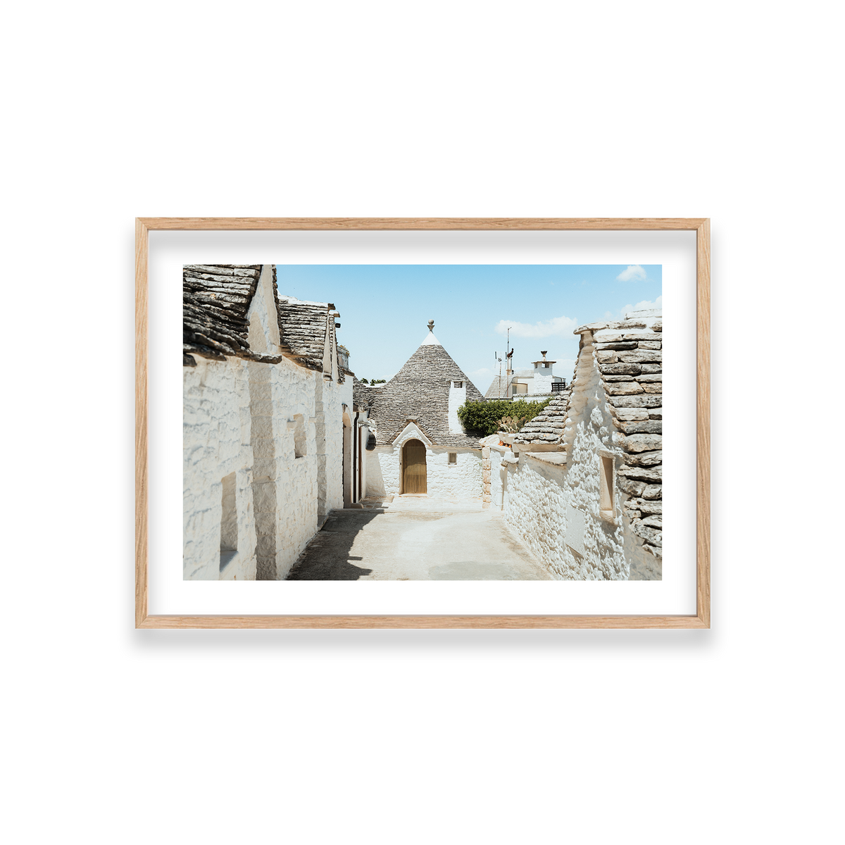 Trulli House Series 7 - Alberobello — Medium, Natural Oak, Classic Frame