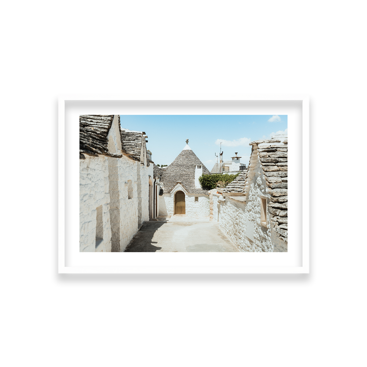 Trulli House Series 7 - Alberobello — Medium, Matte White, Classic Frame