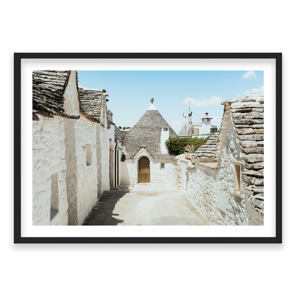 Trulli House Series 7 - Alberobello — Monument, Matte Black, Classic Frame