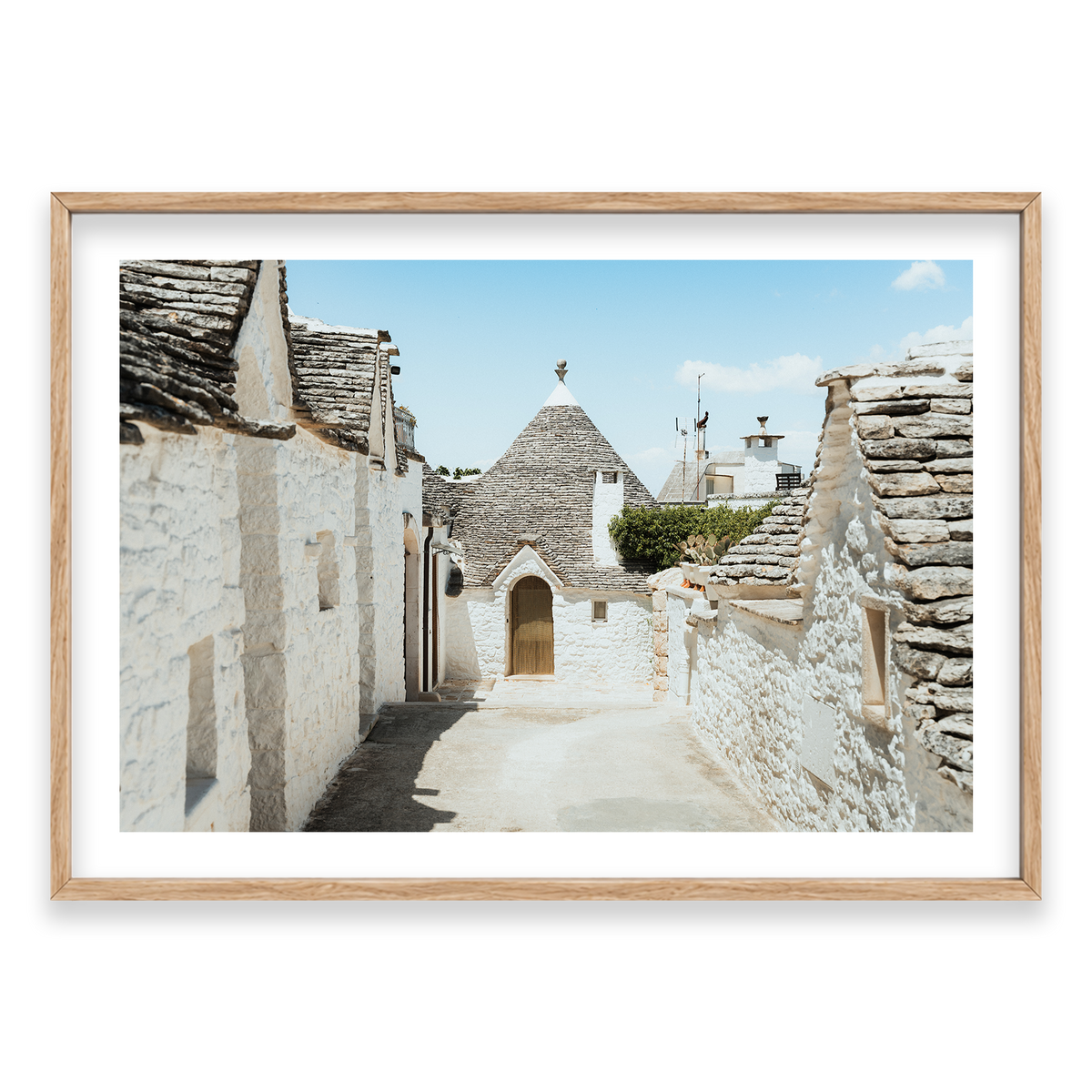 Trulli House Series 7 - Alberobello — Monument, Natural Oak, Classic Frame