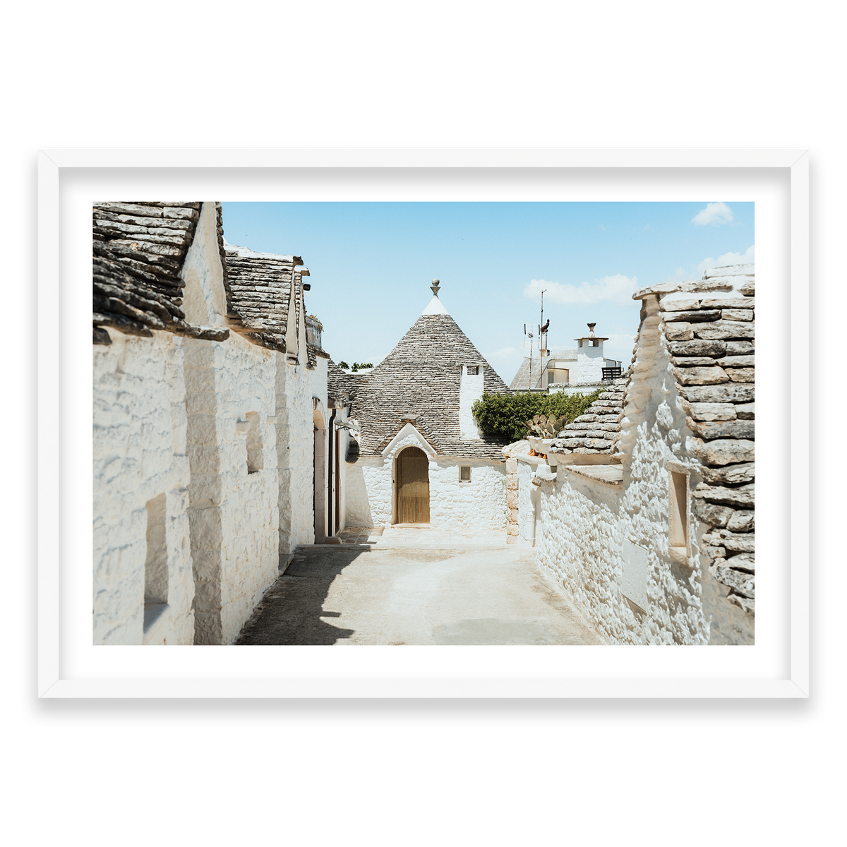 Trulli House Series 7 - Alberobello — Monument, Matte White, Classic Frame