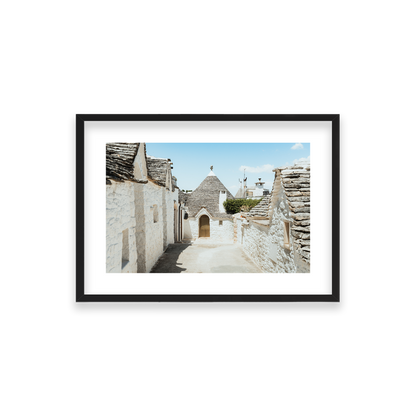 Trulli House Series 7 - Alberobello — Small, Matte Black, Classic Frame