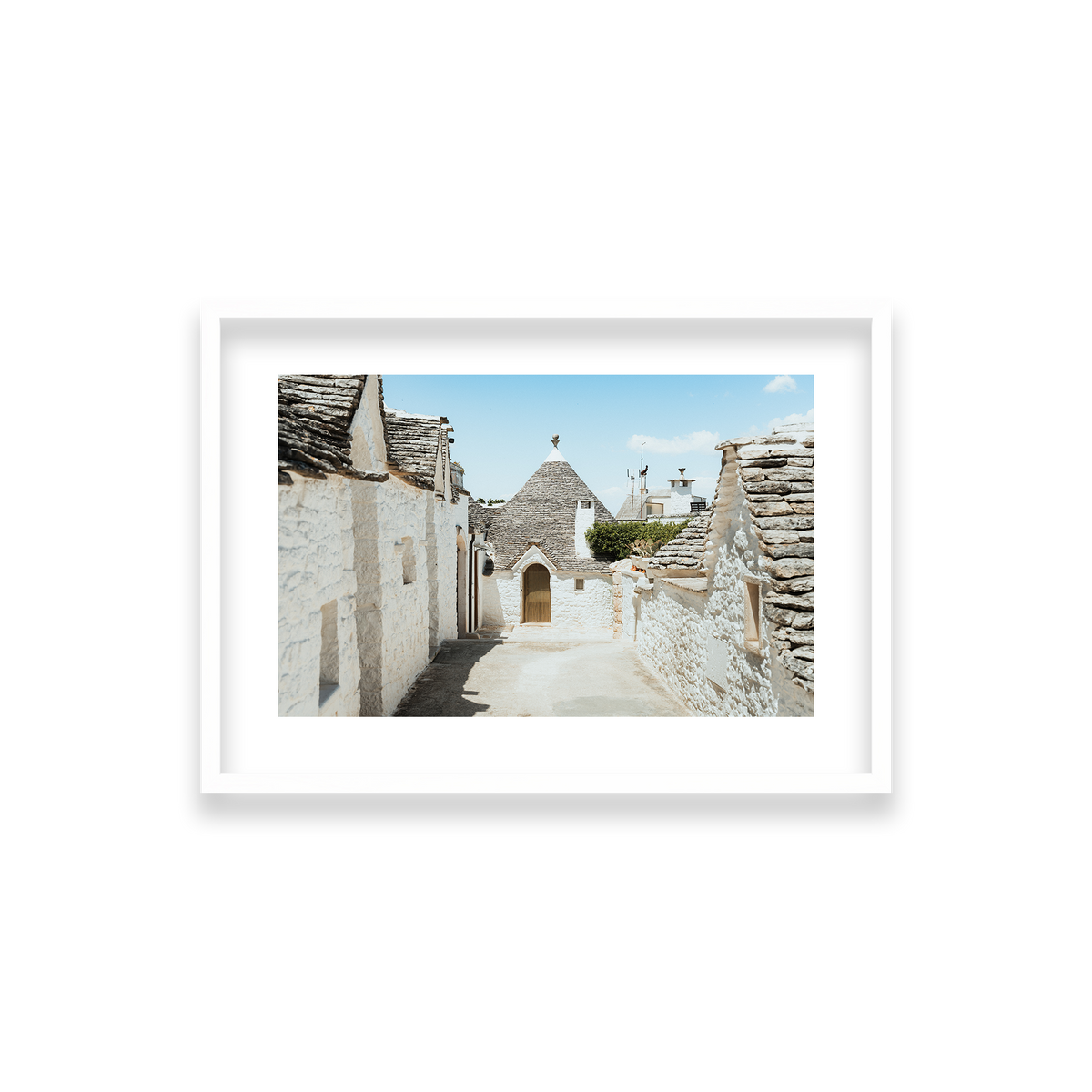 Trulli House Series 7 - Alberobello — Small, Matte White, Classic Frame
