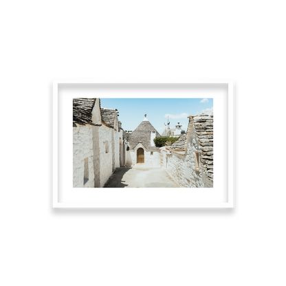 Trulli House Series 7 - Alberobello — Small, Matte White, Classic Frame