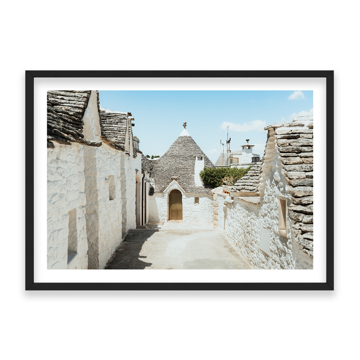 Trulli House Series 7 - Alberobello — Statement, Matte Black, Classic Frame