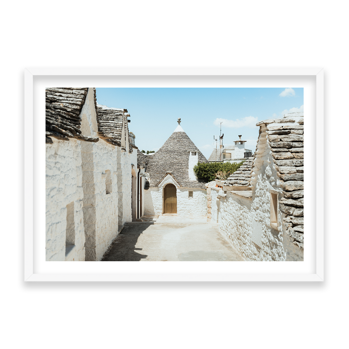 Trulli House Series 7 - Alberobello — Statement, Matte White, Classic Frame