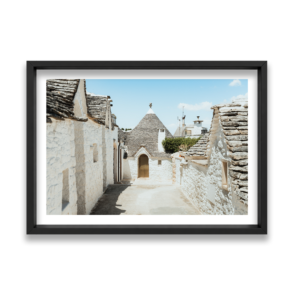 Trulli House Series 7 - Alberobello — Feature, Matte Black, Shadow Box