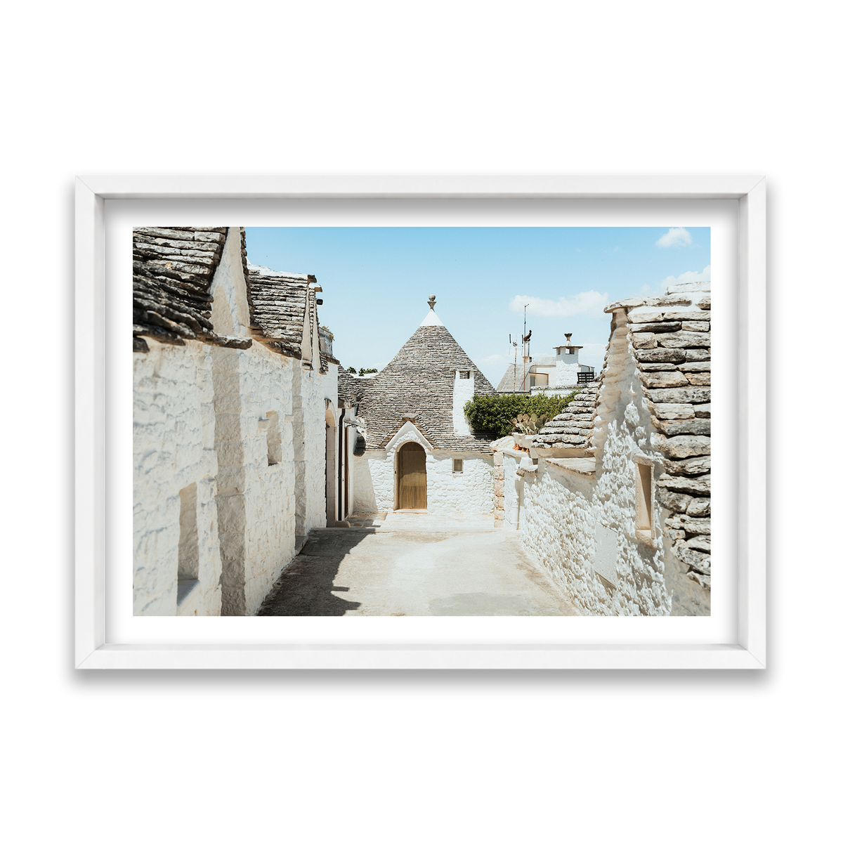Trulli House Series 7 - Alberobello — Feature, Matte White, Shadow Box