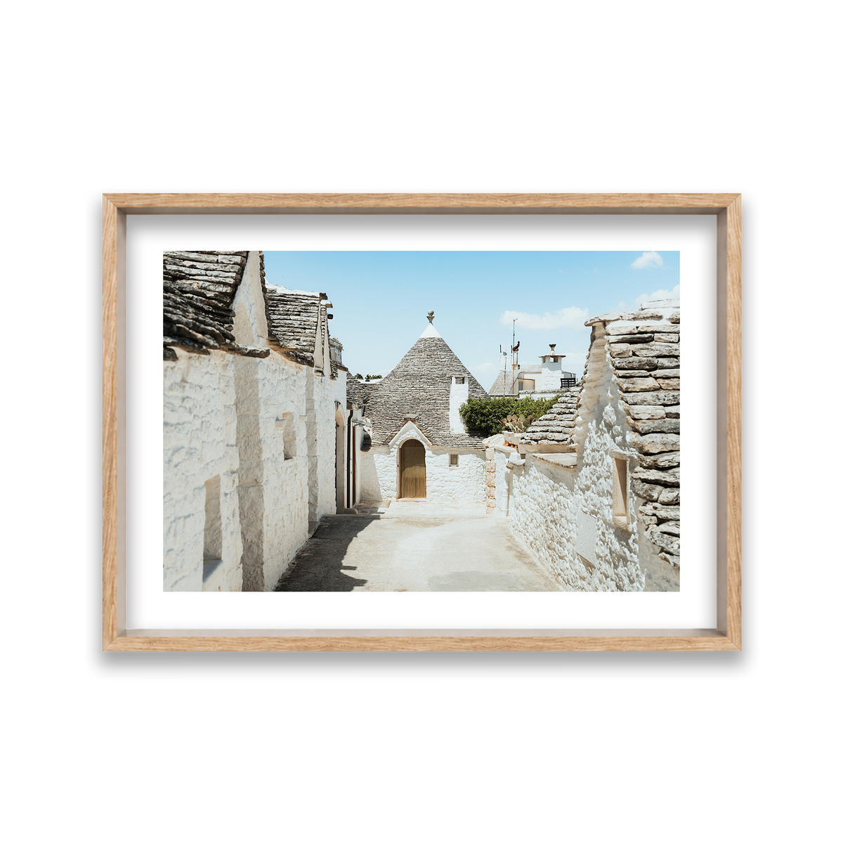 Trulli House Series 7 - Alberobello — Large, Natural Oak, Shadow Box