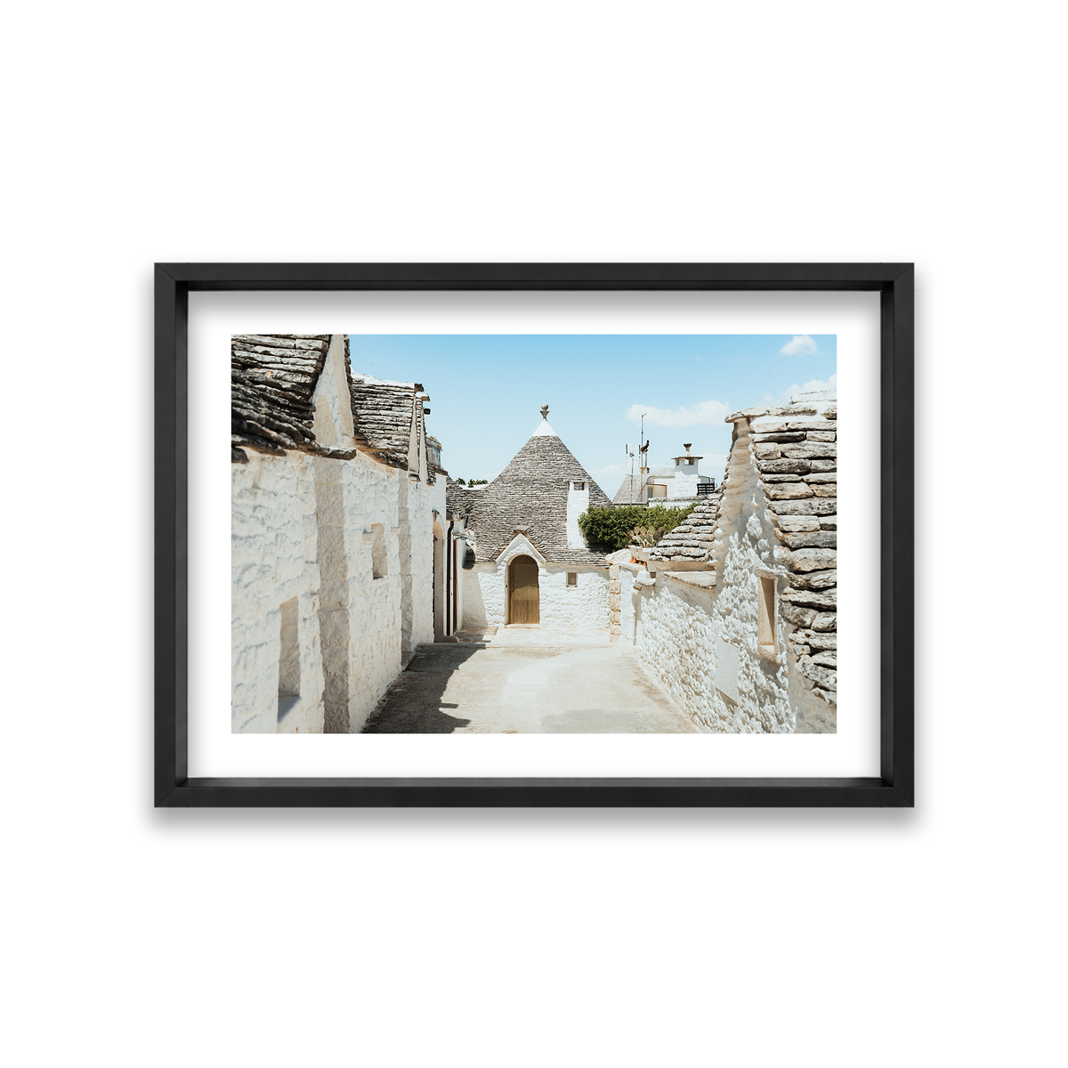 Trulli House Series 7 - Alberobello — Medium, Matte Black, Shadow Box