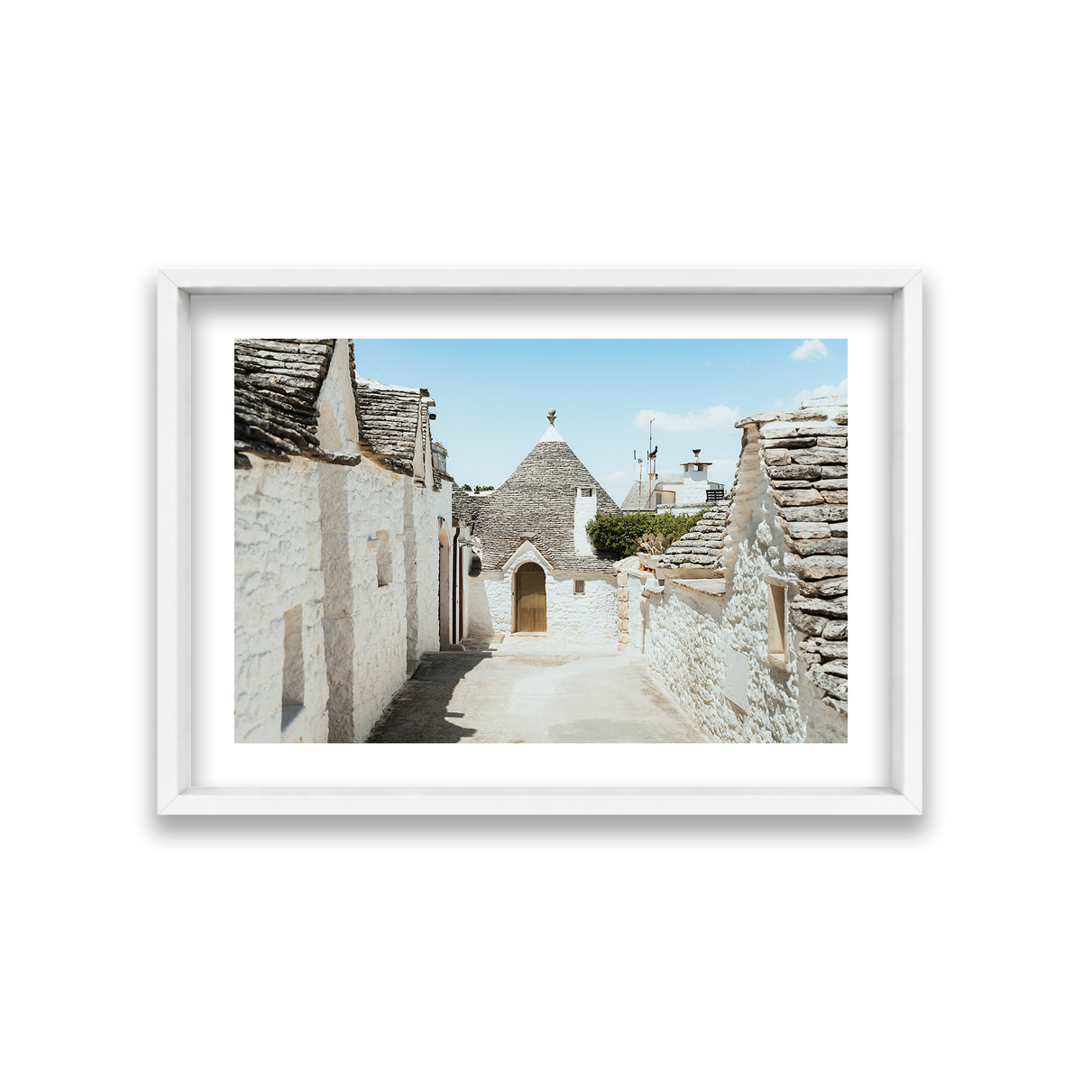 Trulli House Series 7 - Alberobello — Medium, Matte White, Shadow Box