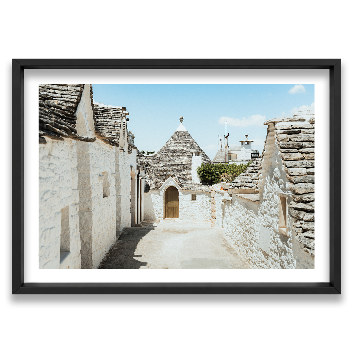 Trulli House Series 7 - Alberobello — Monument, Matte Black, Shadow Box