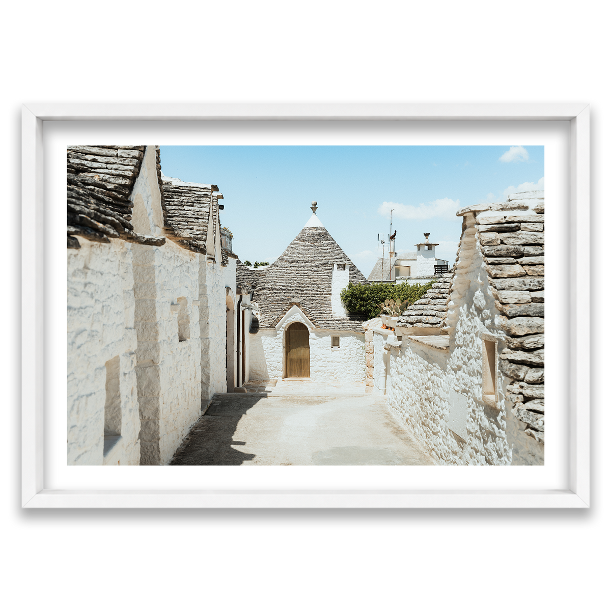 Trulli House Series 7 - Alberobello — Monument, Matte White, Shadow Box