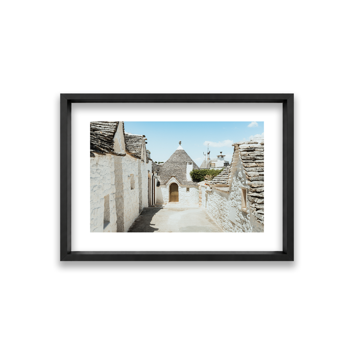 Trulli House Series 7 - Alberobello — Small, Matte Black, Shadow Box