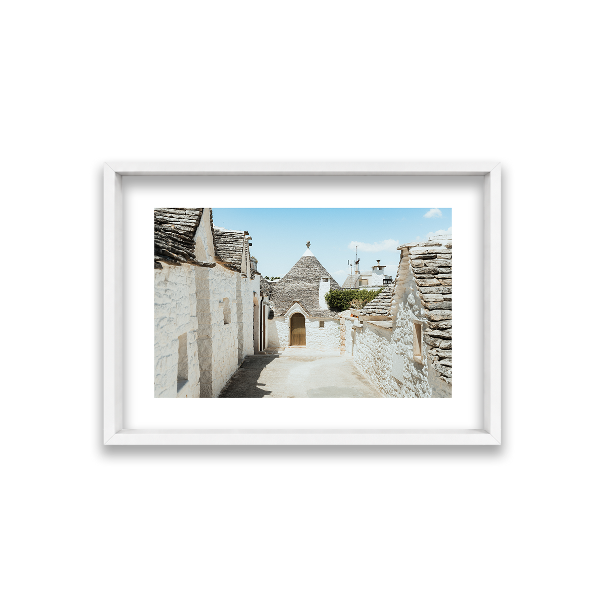 Trulli House Series 7 - Alberobello — Small, Matte White, Shadow Box