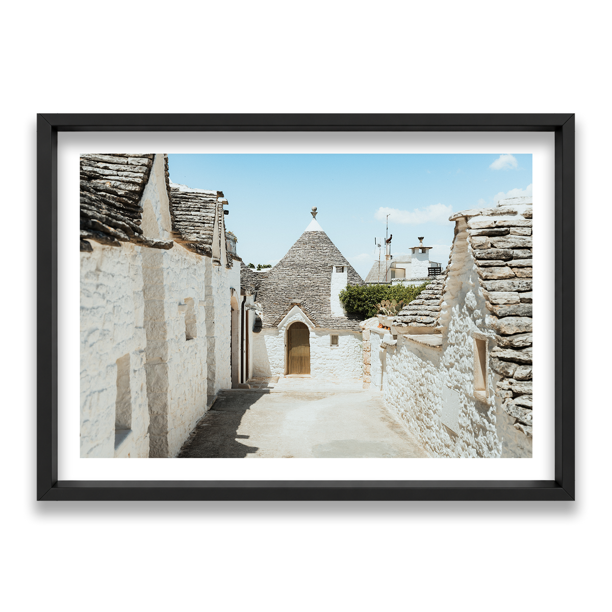 Trulli House Series 7 - Alberobello — Statement, Matte Black, Shadow Box