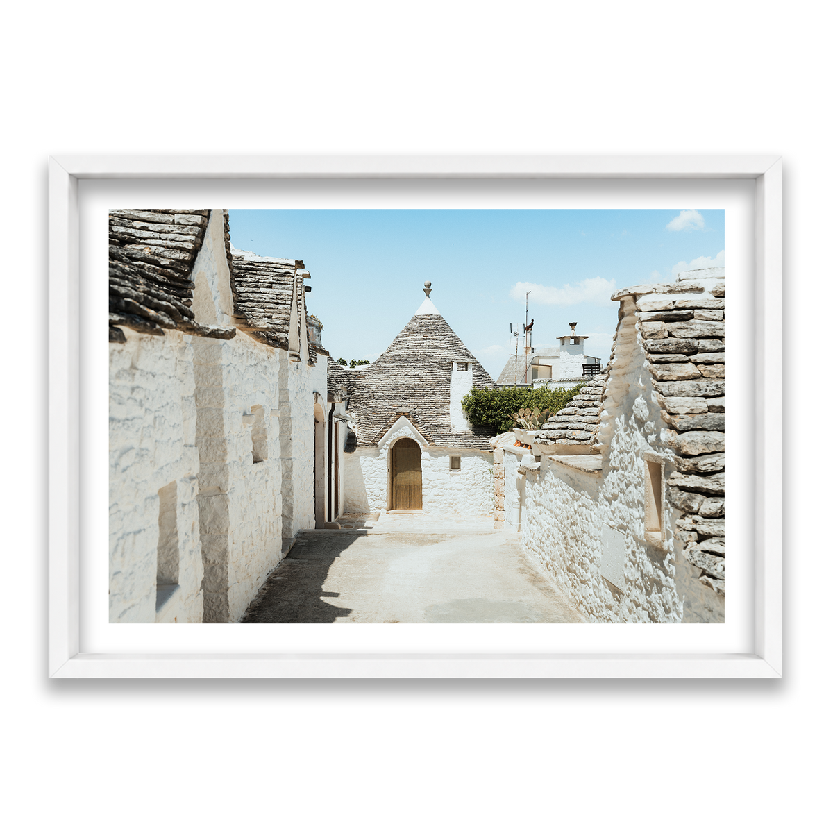 Trulli House Series 7 - Alberobello — Statement, Matte White, Shadow Box
