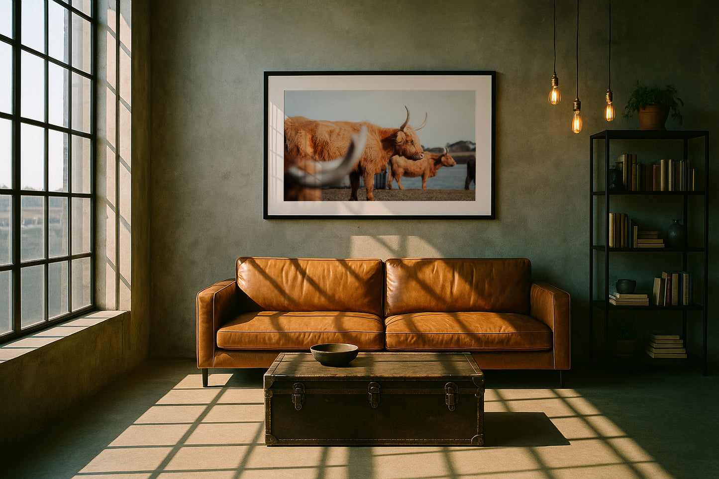 A Trio Of Highland Cows - Victoria - Wall Art