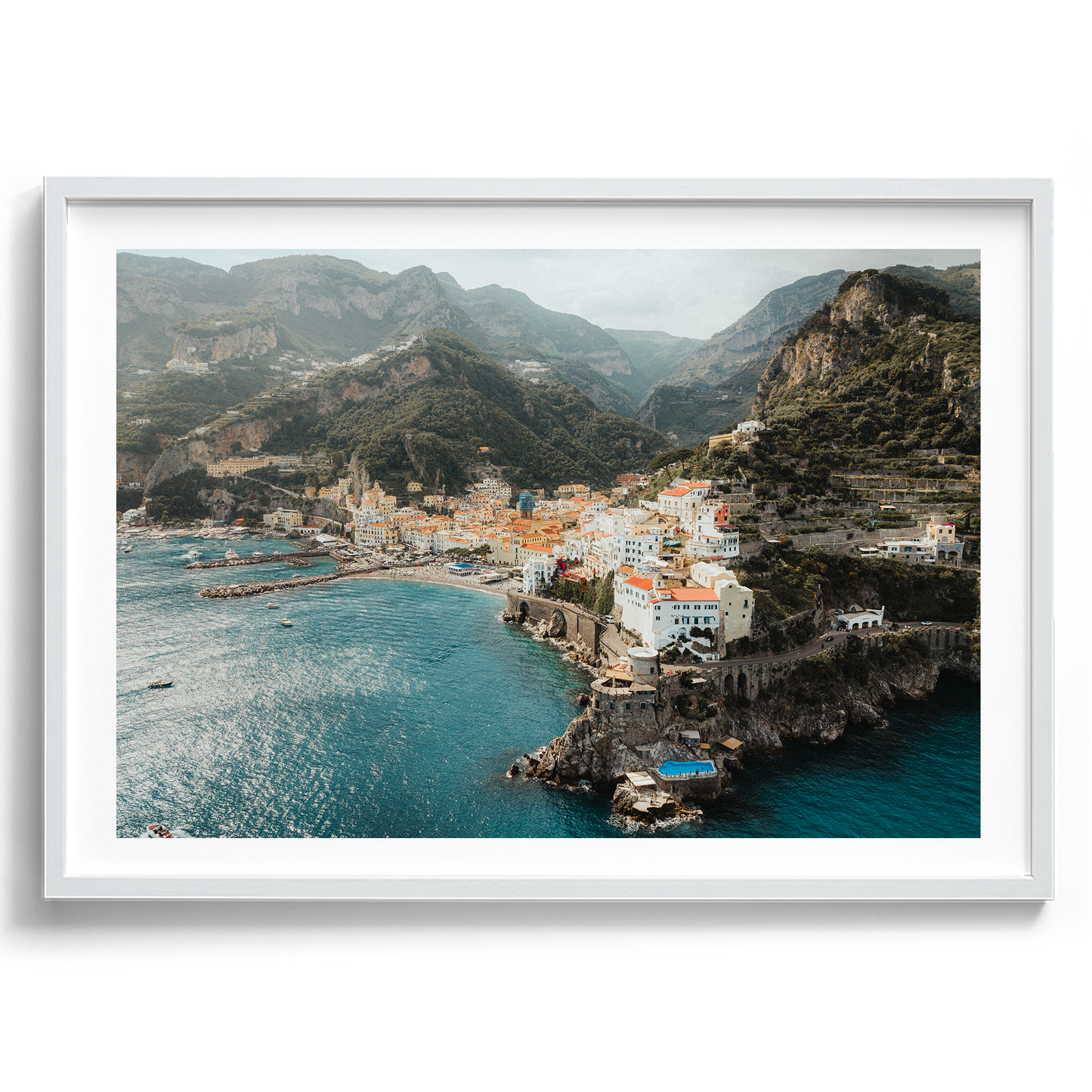 Amalfi Town Aerial - Amalfi - Wall Art