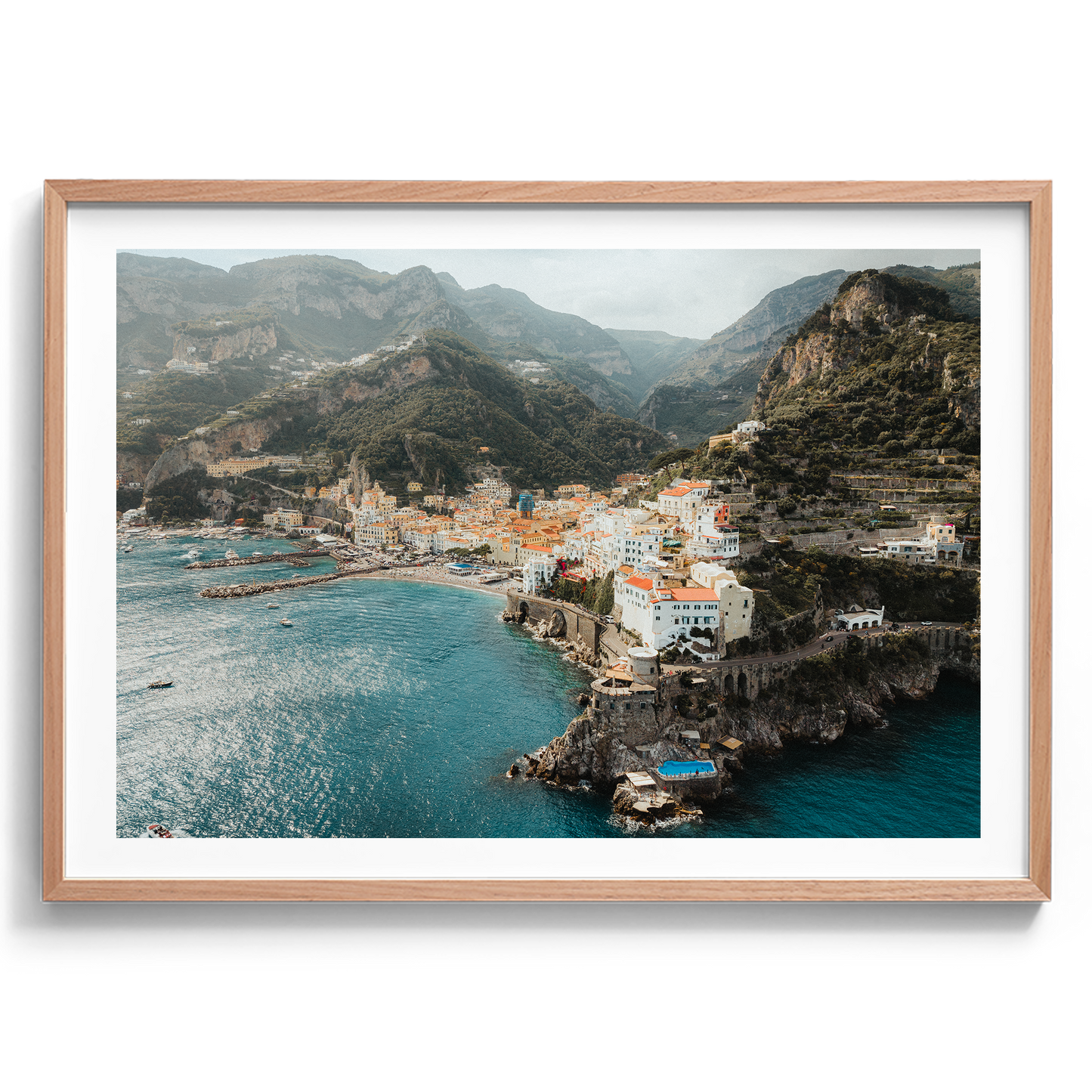 Amalfi Town Aerial - Amalfi - Wall Art