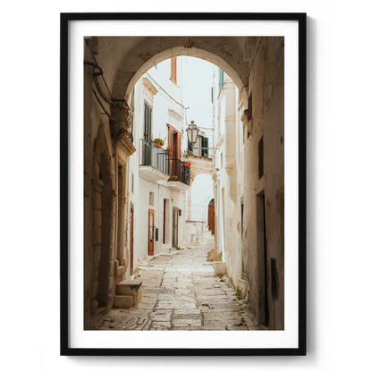Arched Laneway - Ostuni - Wall Art