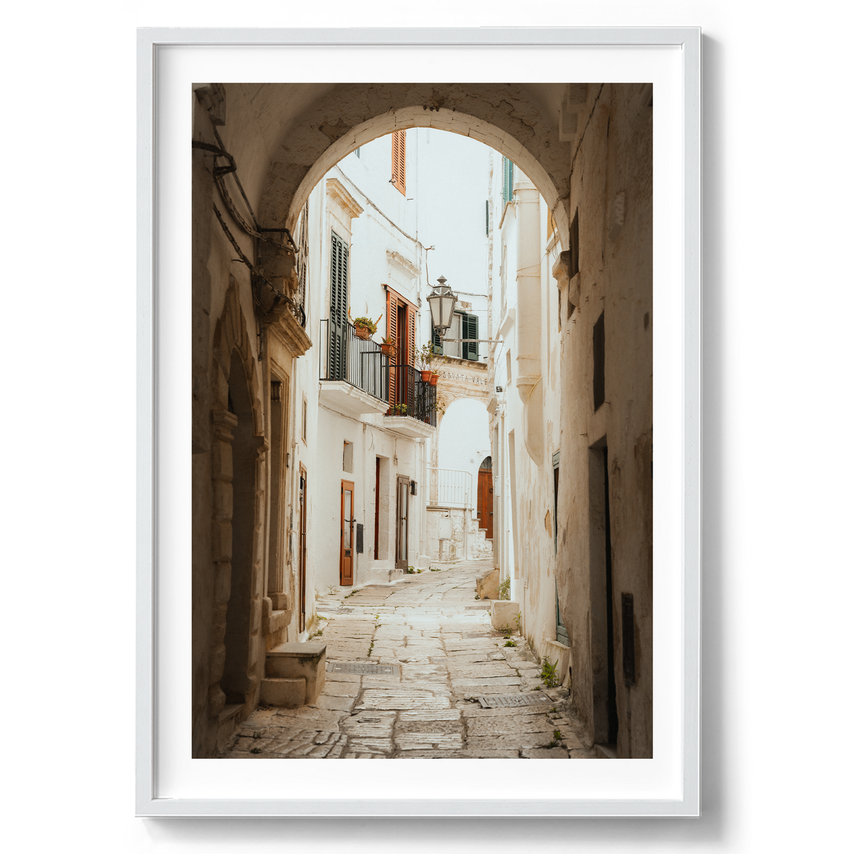 Arched Laneway - Ostuni - Wall Art
