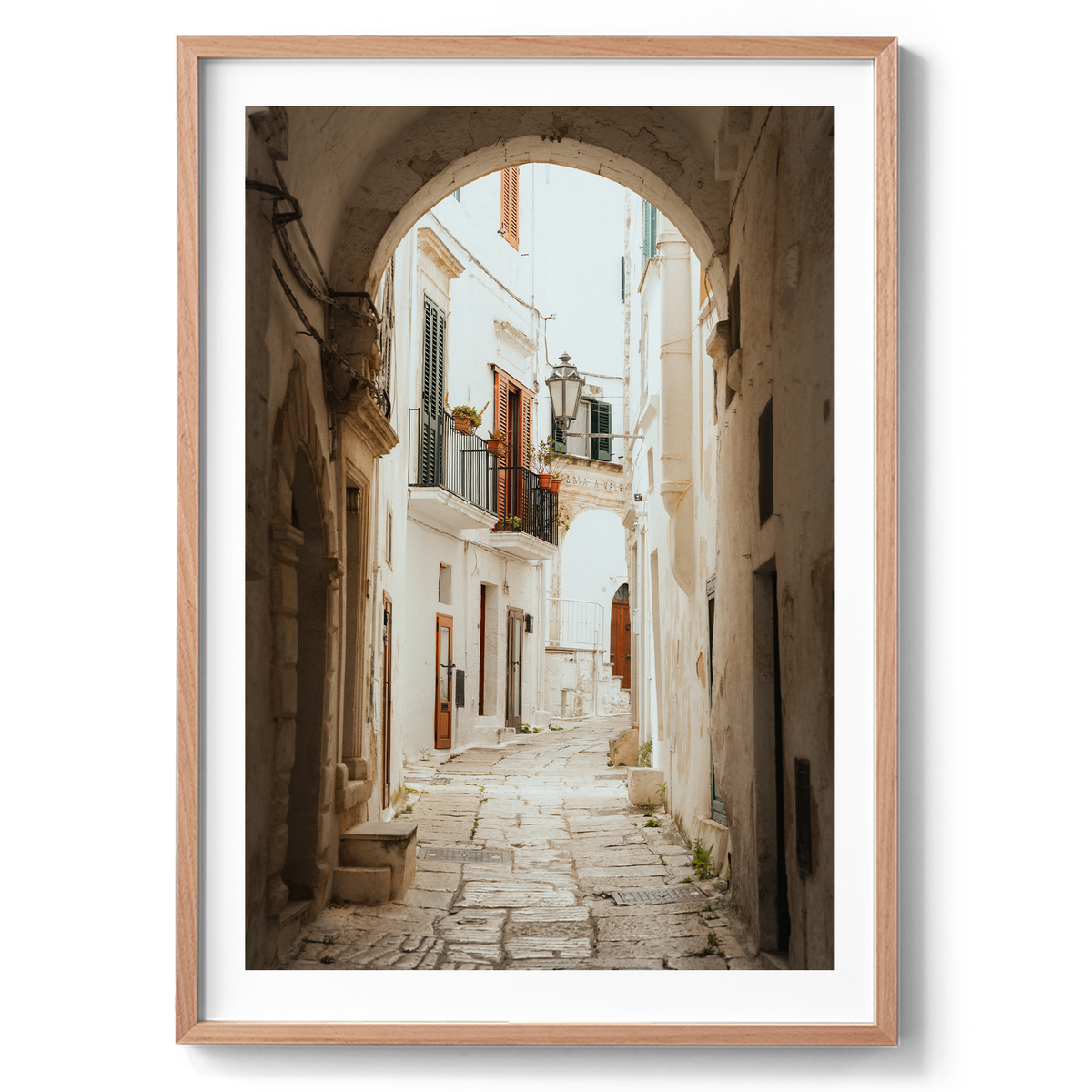 Arched Laneway - Ostuni - Wall Art