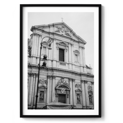 Basilica di Sant'Andrea della Valle B&W - Rome - Wall Art