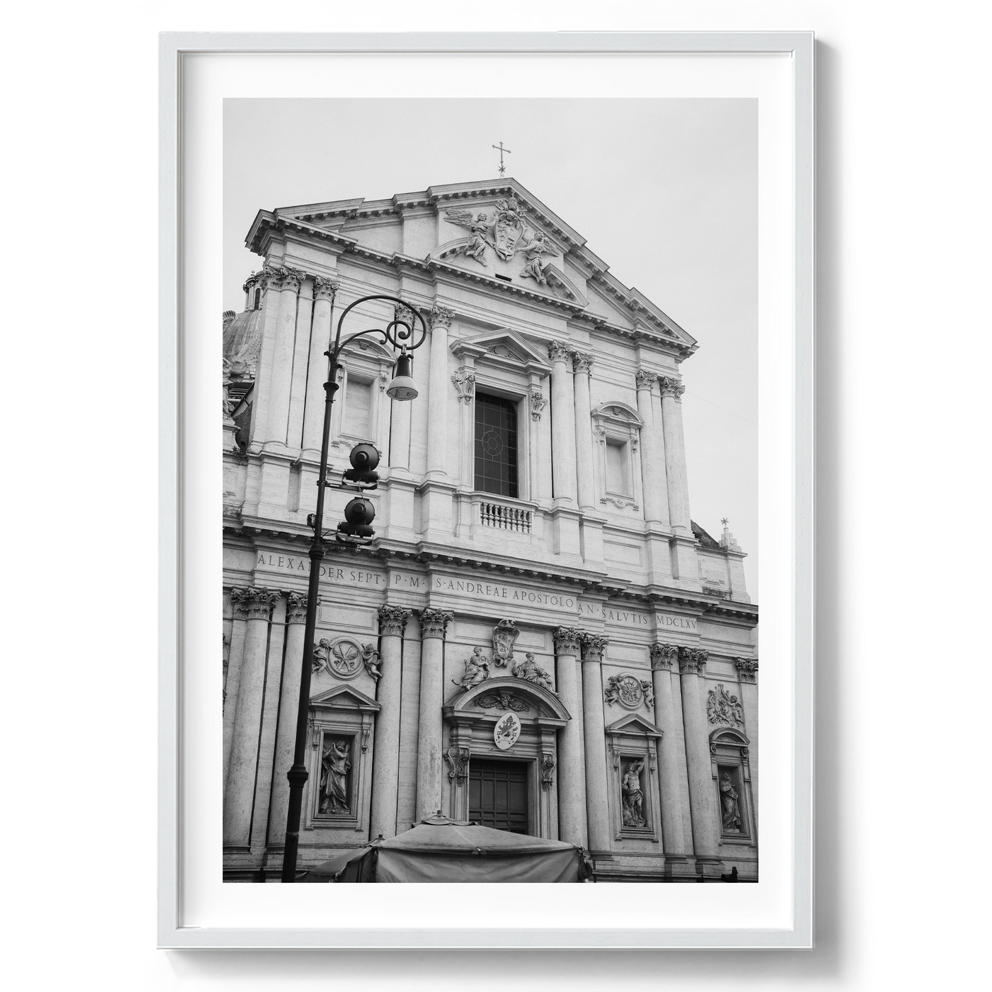 Basilica di Sant'Andrea della Valle B&W - Rome - Wall Art