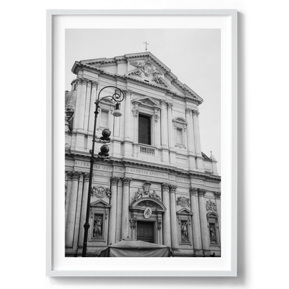 Basilica di Sant'Andrea della Valle B&W - Rome - Wall Art