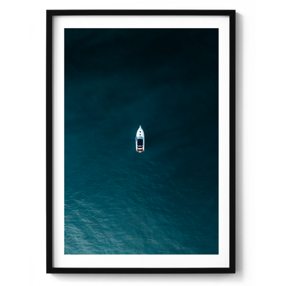 Boat In the Ocean - Wall Art