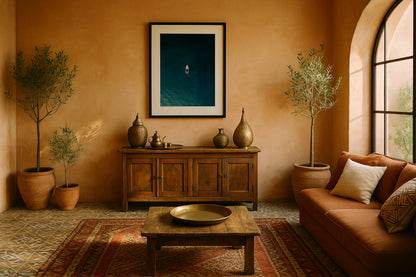 Boat In the Ocean - Wall Art